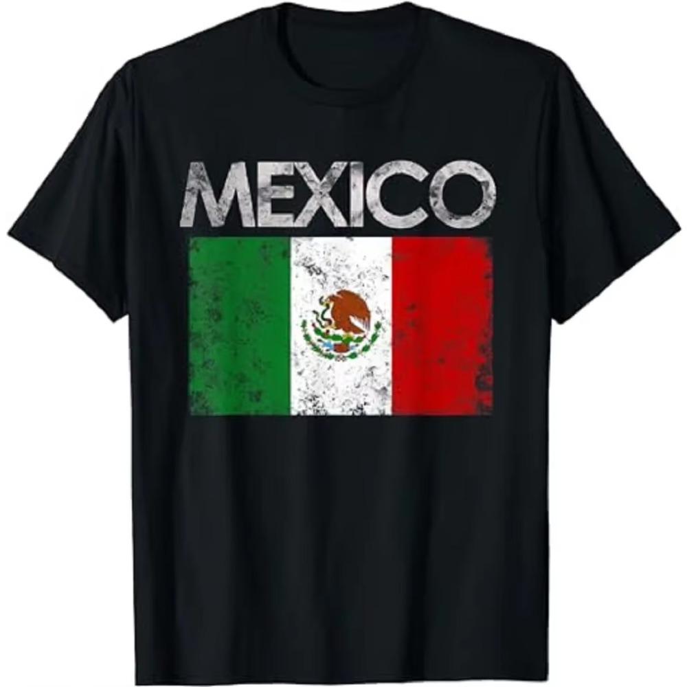 Vintage Mexico Mexican Flag Pride Gift T-Shirt