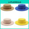 Jazz Straw Hat With Wide Brim For Summer Sun Protection And Casual Fashion