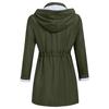 Women Solid Rain Jacket Outdoor Hoodie Waterproof Hooded Raincoat Windproof Tops