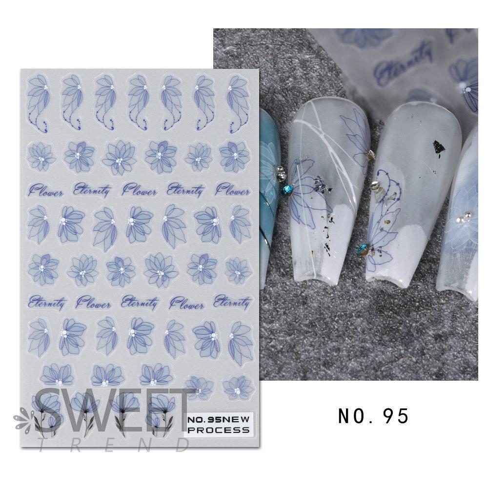 

1 шт. Розовые лепестки цветов 3D наклейки для ногтей Элегантный цветок Золотая линия края Геометрические дизайны Наклейки для нейл-арта Для акриловых ногтей DIY Весна Самоклеящиеся