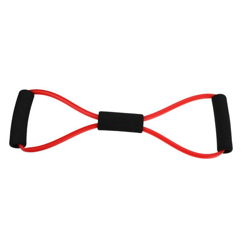 Lightweight And Easy To Store 8-shape Resistance Band With Comfortable Foam Grips