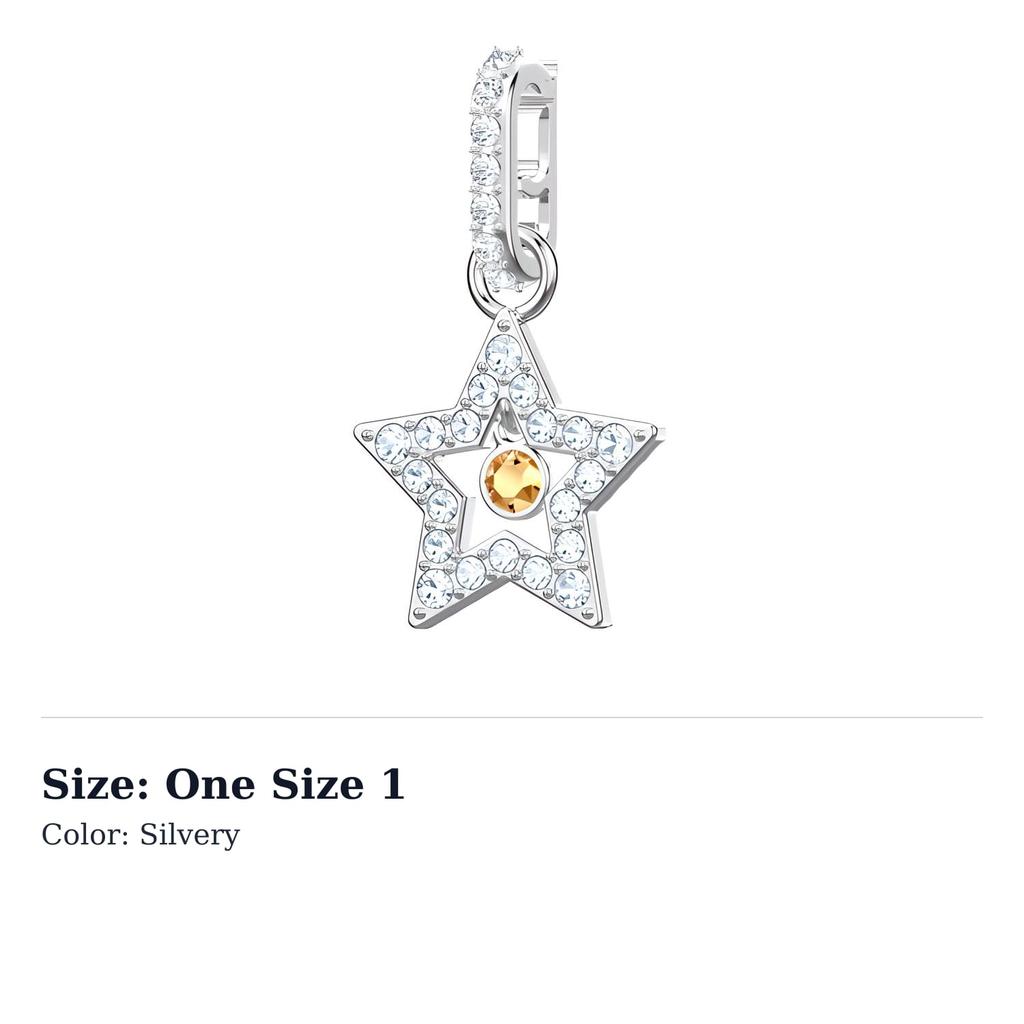 Swarovski Remix Collection Alloy/Silver Plated/Gold Plated Charms & Pendants Women's Silver 5443939