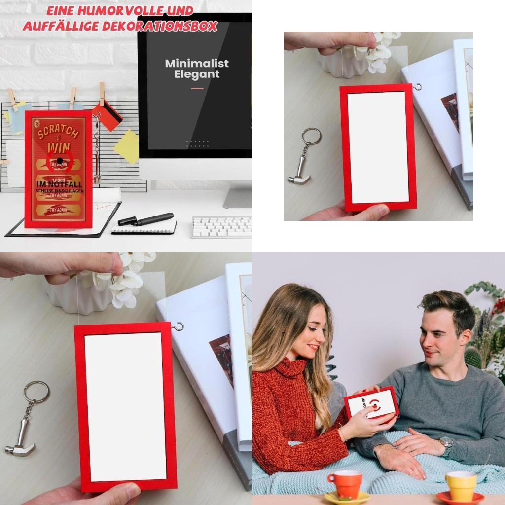 Creative DIY Gift Wooden Emergency Box With Hammer Unique Present Home Display X3UC CN 2590₽