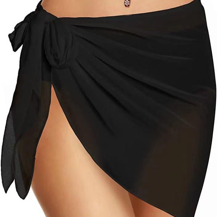 Women's Chiffon Beach Sarong Cover-up Skirt - Summer Swimwear Wrap