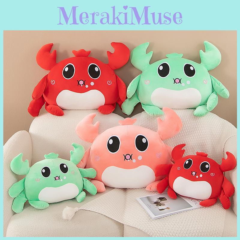 Adorable Plush Crab Toy For Girls Soft And Cozy Cushion Perfect For Kids' Gifts