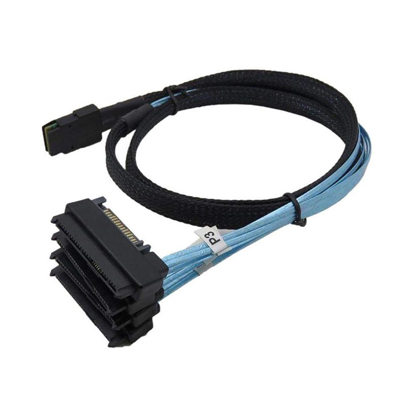 Mini SAS 36P SFF-8087 to SFF-8482 SAS 29+15P SATA Data Transmit Cable Cord Adapter Wire Converter for Server Computer Cable