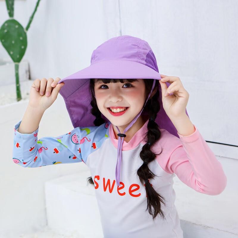 ZHENYUEQI Kids Large Brim Fisherman Sun Hat Kids