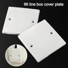 10pcs/set Easy Installation Wall Socket Cover 86 Type Outlet Cover Plate  Embedded Bottom Box