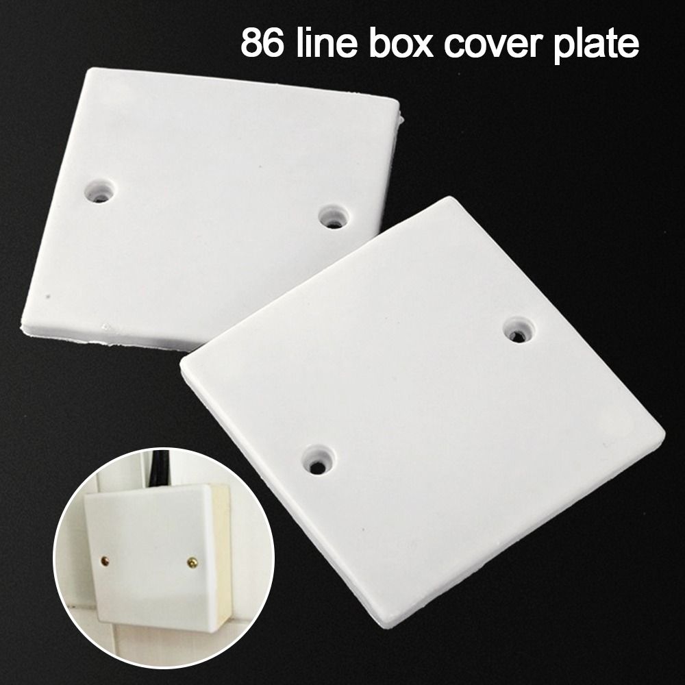 10pcs/set Plastic Concealed Box Cover 86 Type Easy Installation Wall Cover Dustproof Decorative Cover Plate