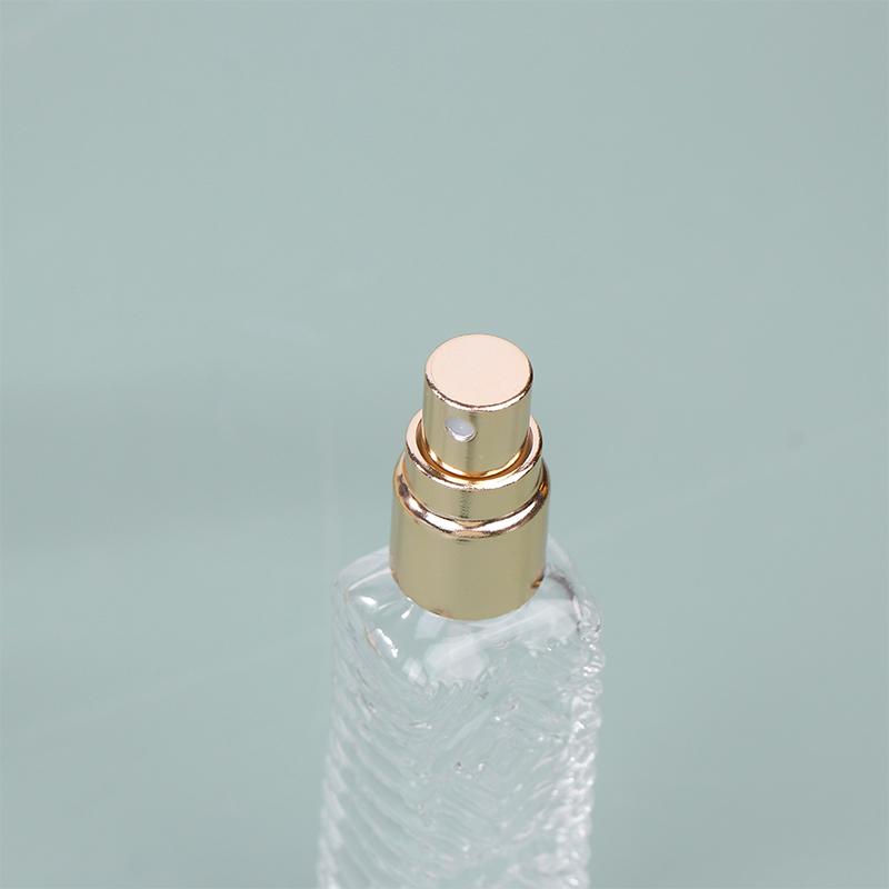 Flacon de parfum 12 ml en verre vaporisateur en aluminium tête de pulvérisateur de brume distributeur de parfum flacon presse bouteille vide voyage