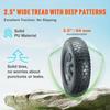 Solid PU Run-Flat Tire Wheel, 10", 2-Pack, 180 lbs Dynamic Load, 220 lbs Static Load, Flat Free Tubeless Tires and Wheels for Hand Truck, Utility