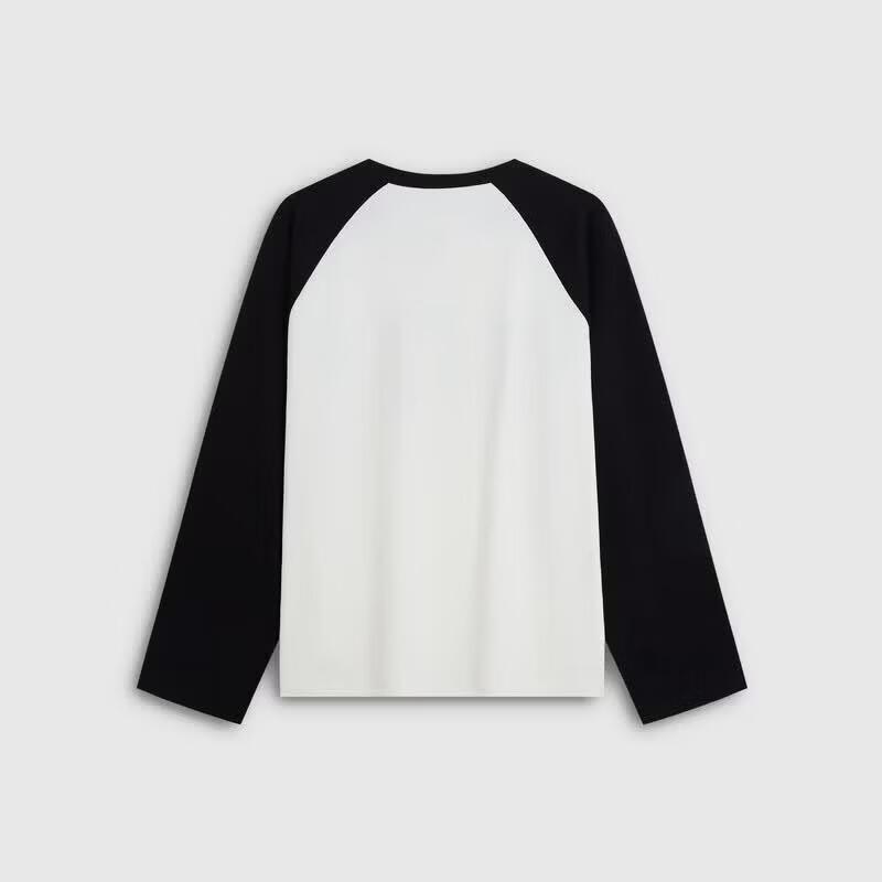 GAP Women's Colorblock Raglan Sleeve Long Sleeve T-shirt
