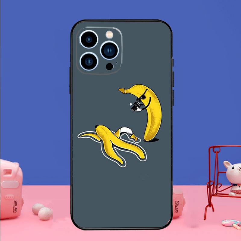 

Cartoon Cute Fruit Yellow Banana Phone Case For iPhone 16 15 14 13 12 11 17 Pro Max Plus 12 13 mini 16e 17 Air Bumper Cover iPhone 17 Air