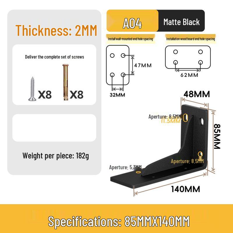 

Прочный настенный треугольный кронштейн для стола, ТВ-тумбы и полки