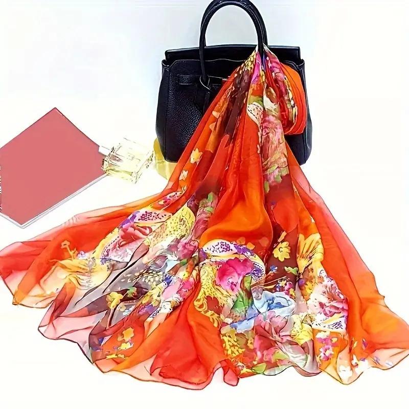 

Шелковые шарфы и шали можно использовать как для внешнего вида, так и для тепла, а шарфы популярны зимой. 100*180cm