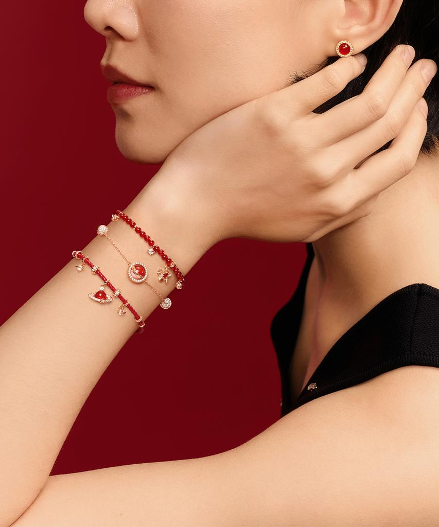 Lola Rose Heliocentric Multi-Pendant Layering Pearl Bracelet