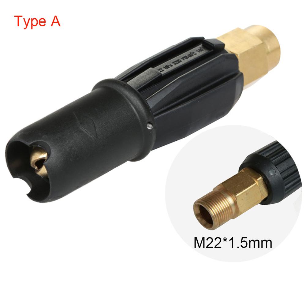 Self- High Pressure Car Washer Snow Foam Gun Nozzle Total Brass Fix Fan Shaped Spray Gun Nozzle For Car Cleaning Shop