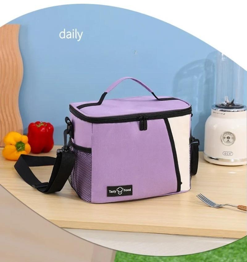 Isolierte Lunchtasche Groß Wiederverwendbare Lunchtaschen mit Verstellbarem Schultergurt für Damen Herren, Ideal für Arbeit, Schule & Outdoor