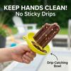 Silicone Popsicle Holder for Kids, Leak-proof and Anti-dirty Ice Cream Stand, Summer Snack Holder for Children, Reusable and Easy to Clean