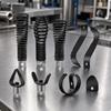 Drain-Cleaning Machine Attachment with Coiled Spring Shaft Compact Drain Pipe