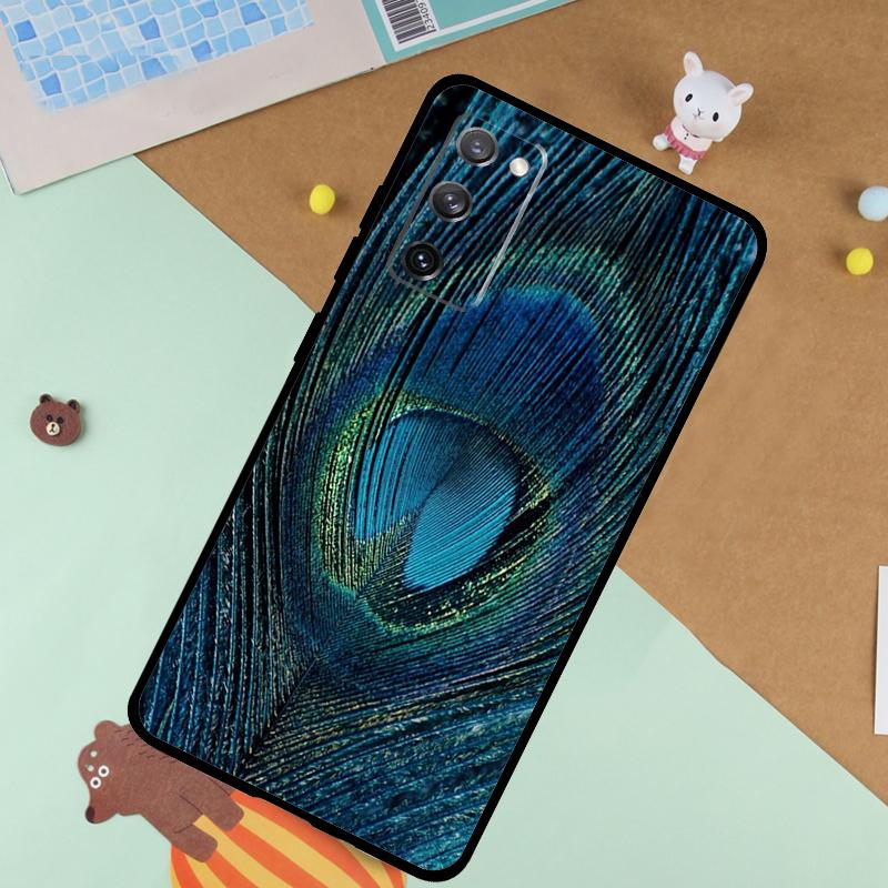 

Bird Peacock Feather Case For Samsung Galaxy S23 S22 Ultra S21 S20 FE S8 S9 S10 Note 10 Plus Note 20 Ultra Cover Galaxy S8 Plus
