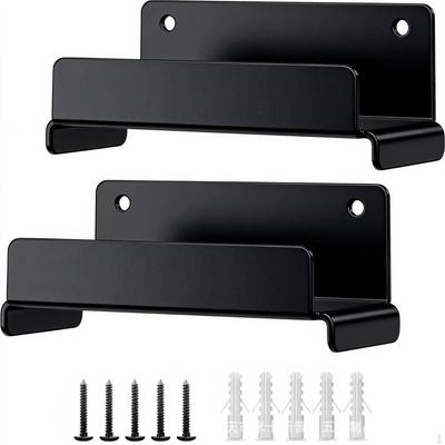 2 Pieces Ladder Hangers HeavyDuty Hook SpaceSaving Garage Storage for Workshop, Shed