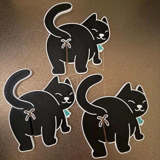 Cat Butt Bread Clip 3D Printed Bag Holder for Cat Lovers
