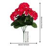 Handmade Artificial Begonia Geranium Flower Pot for Home Decor