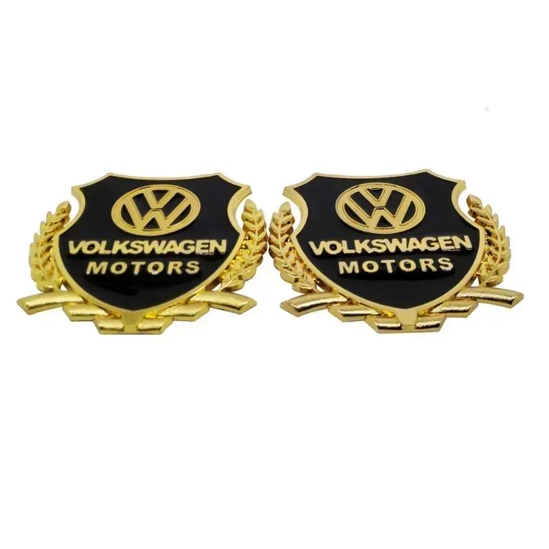 Для VOLKSWAGEN VW 2 шт. Наклейка для Volkswagen Golf MK4 MK6 MK7 Jetta Touareg Beetle Passat Polo Tiguan CC Наклейка на кузов автомобіля Металева E