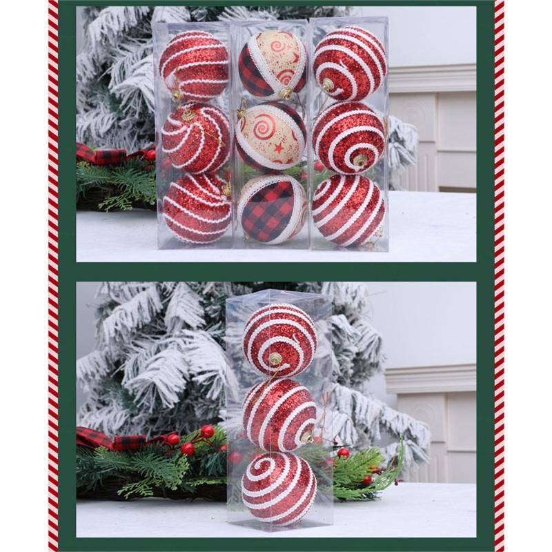 Christmas Tree Decorations Shimmering Christmas Balls Ornament Hanging Balls For Christmas Tree Home And Festival