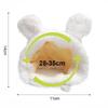 Funny Cat Cap Bear Plush Head Cover Cute Cat Dog Woven Warm Headdress Pet Hats Kitten Puppy Cosplay Costume Accessories
