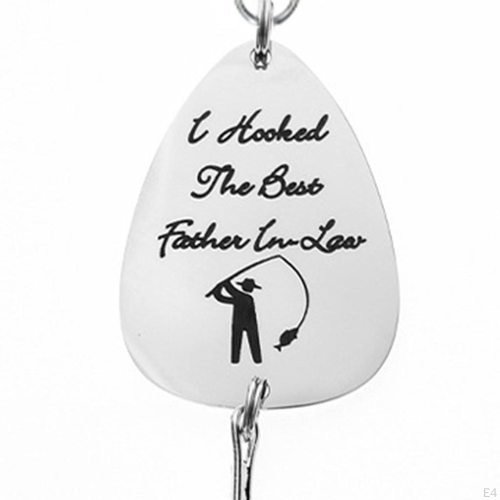 Fishing Keychain Lure Hook Father's Day Souvenir Hooks Key Chain for Men Dad