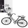 Außenwandkunst Eisen Fahrrad Wanddekor 11,81 X 8,15 Zoll Fahrrad Metallwandkunst Schwarz Pulverbeschichtet Fahrradform Dekor Büro