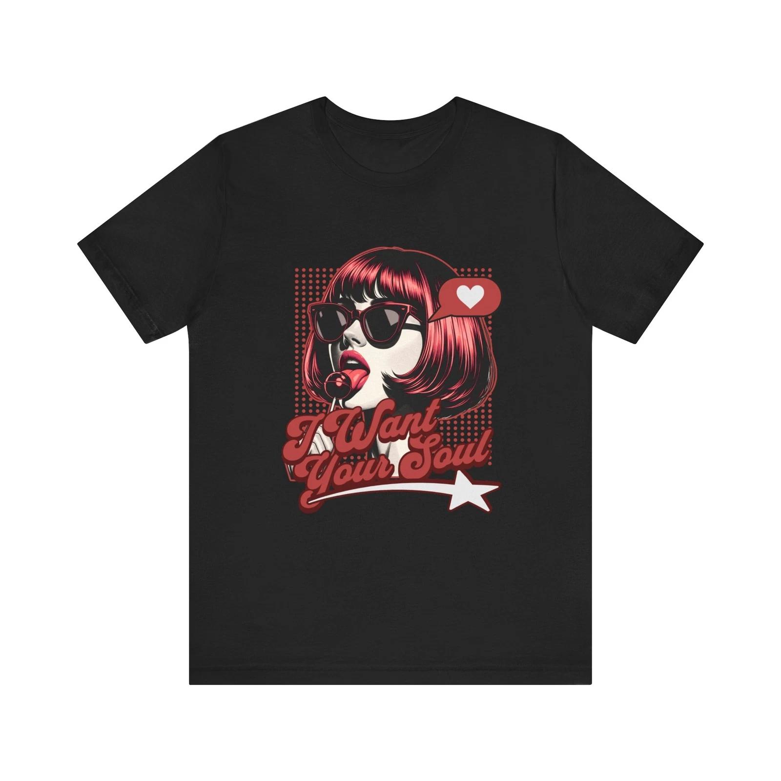 I Want Your Soul Graphic Tee, Unisex House Music Tee, Music Lover M