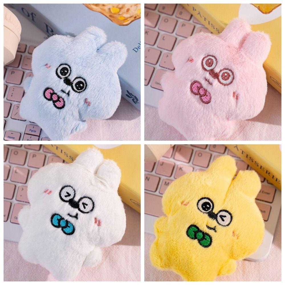 Key Ring Squeezing Keychain Friendship Rabbit Pendant Cute Plush Rabbit Keychain  Bag Decor
