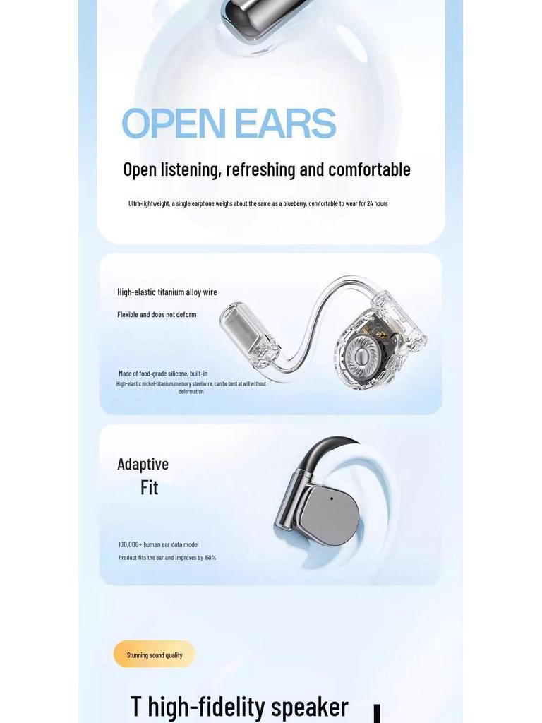 2025 M111 UV Sterilizing Open-Ear Bluetooth Headphones