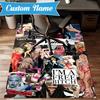 Custom Name Bold Fashion Lady-Gaga Rug Game Carpet, Floor Mat for Bedroom Living Room Entryway Rug, Home Decor Idea Gift for Christmas birthday