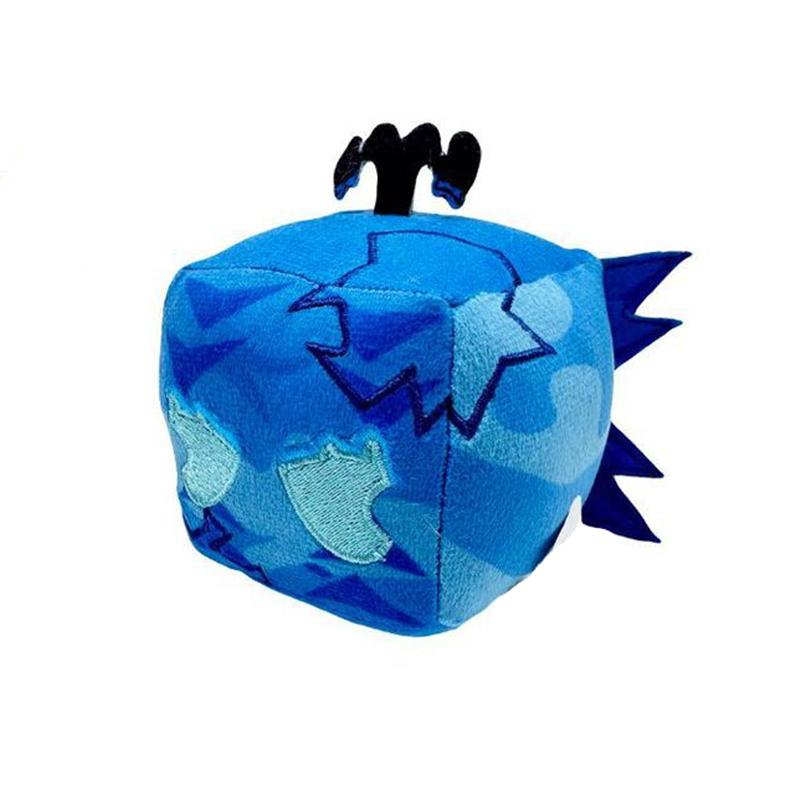 Cartoon Blox Fruits Plush Anime Game Toy Fruit Leopard Pattern Box Plushies Toys Soft Stuffed Fruits Christmas Gift For Kids