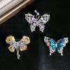 Elegant Hollow Butterfly Brooch for Women - Luxury Clothing Accessory, Anti-Exposure Corsage & Waist-Cinching Pin