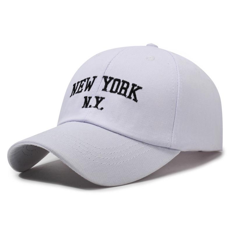 New York Letter Ny Embroidery Baseball Cap Sun Protection Breathable Peaked Hat