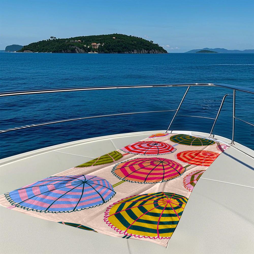 Colorful Beach Umbrellas Quick Drying Bath Towel Microfiber beach towel - light weight swimming camping yoga beach out