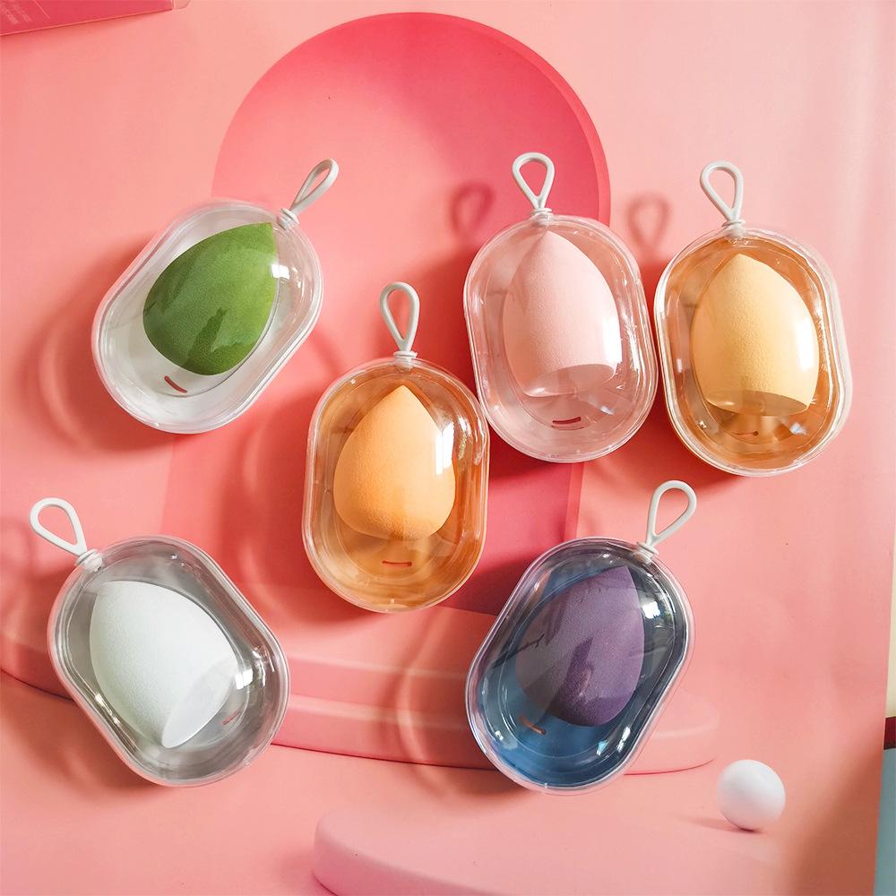 Space Capsule Beauty Egg Storage Box Set Makeup Egg Sponge Makeup Egg Dry and Wet Dual-purpose Beauty Egg/Powder Puff
