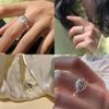 Colorful Inlaid Zirconia Ultra Sparkling Adjustable Ring For Women With Unique Design Fashion