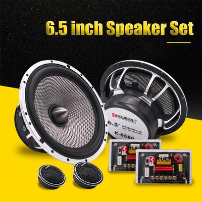 Ensemble de haut-parleurs de voiture 2 voies 6,5 pouces HIFI, haut-parleur audio de voiture haute puissance MAX 240 W, ensemble de haut-parleurs de porte avant pour modification de véhicule