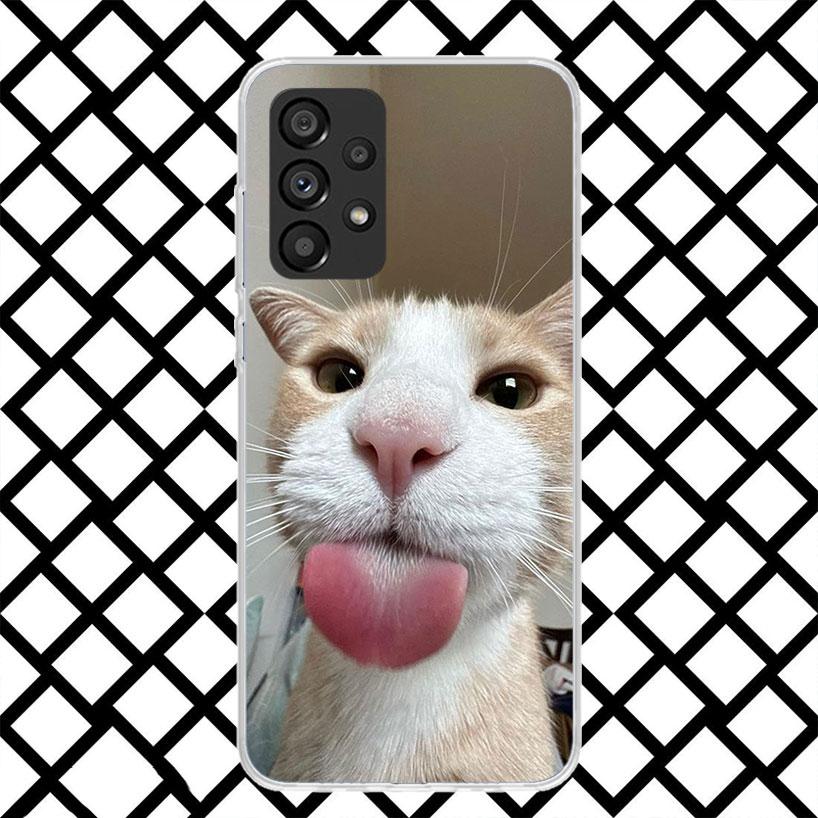 Pet Cat Funny Memes Phone Case for Samsung Galaxy A52 A42 A32 A22 A12 A02S A51 A50 A71 A70 A41 A31 A21S A40 A30S A20S A10S A11