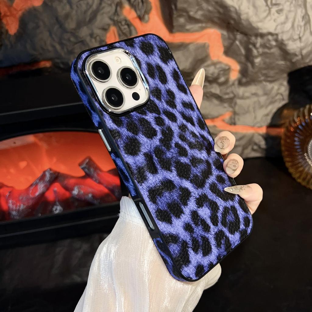 Applicable To Apple 16PROMAX Mobile Phone Case, Leopard Print Magnetic Mobile Phone Case, Simple and Advanced Sense, Anti-drop 15/14PLUS