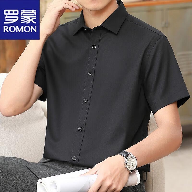 

Мужская рубашка ROMON с коротким рукавом в стиле business casual 4XL