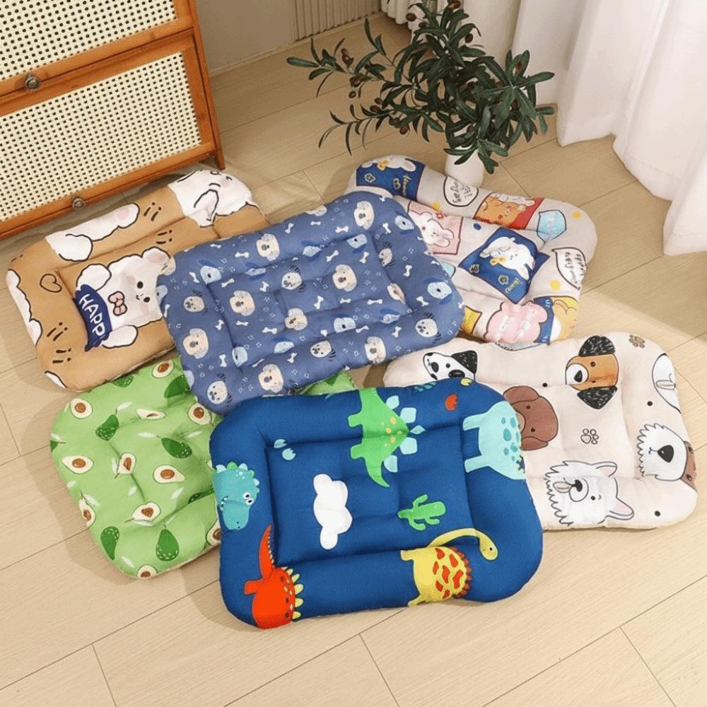For Small Animal 43*35cm Pet Mat Breathable Comfortable Dog Mat Soft Print Design Cotton Pad All Seasons