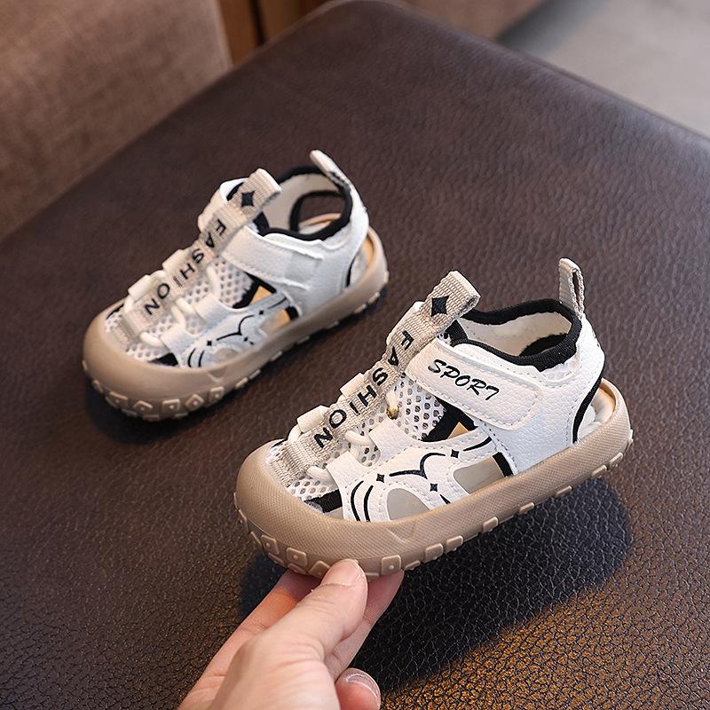 Children's Sandals for Boys, Soft-soled Shoes for Girls, Girls' Perforated and Breathable Beach Shoes, Sports Shoes