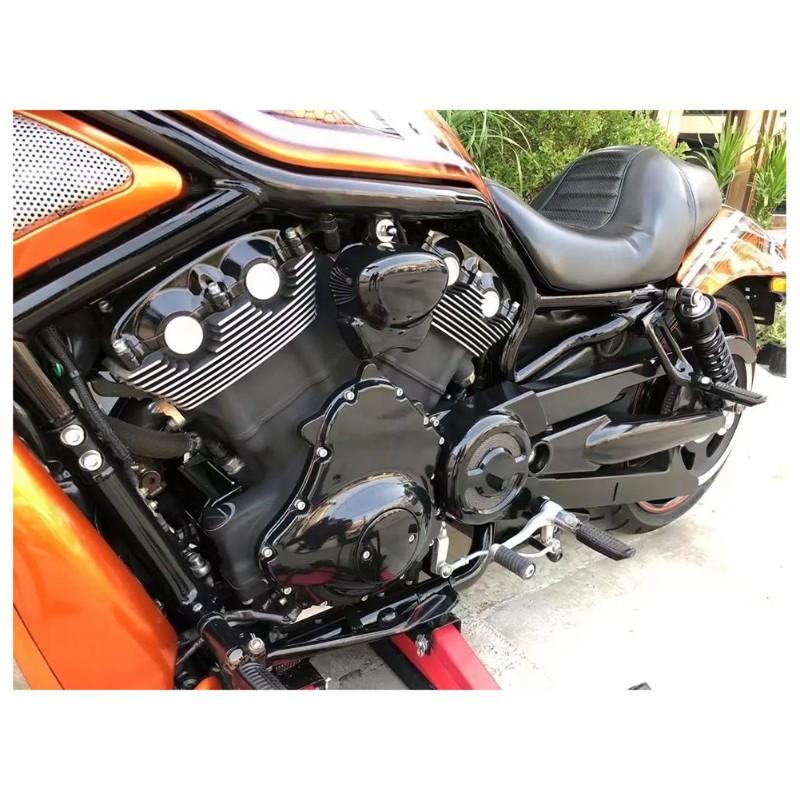 Черная и хромированная крышка ГРМ и декоративная крышка для V-Rod 2002-2007 - Крышка двигателя